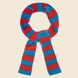 Brushed Stripe Lambswool Scarf - Fiji/Poppy - Jo Gordon - STAG Provisions - Accessories - Scarves