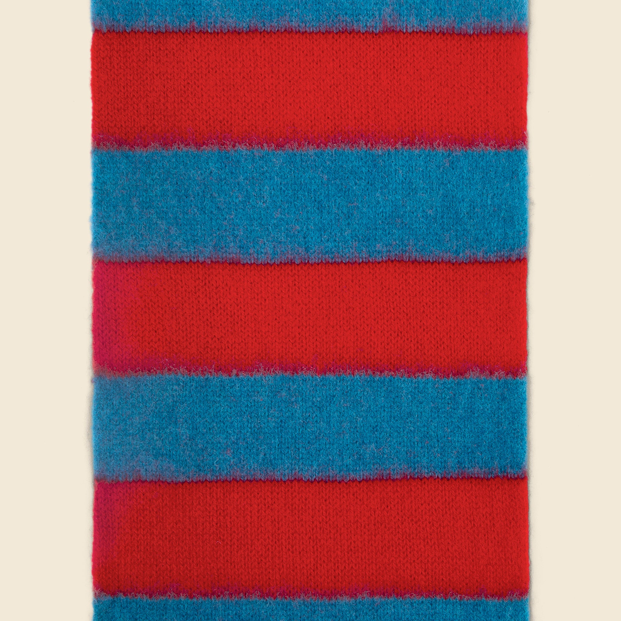 Brushed Stripe Lambswool Scarf - Fiji/Poppy - Jo Gordon - STAG Provisions - Accessories - Scarves