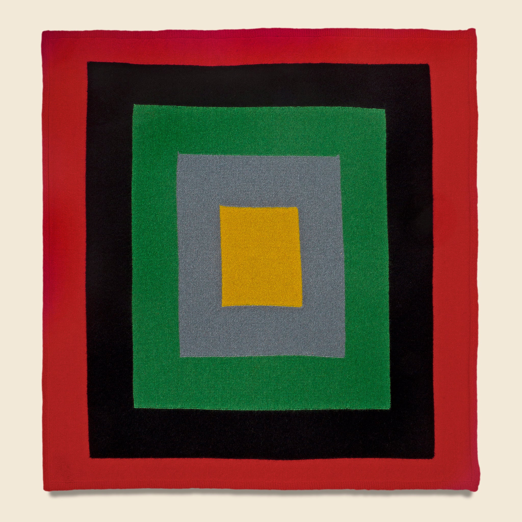 Concentric Squares Lambswool Neckerchief - Multi - Jo Gordon - STAG Provisions - Accessories - Bandanas