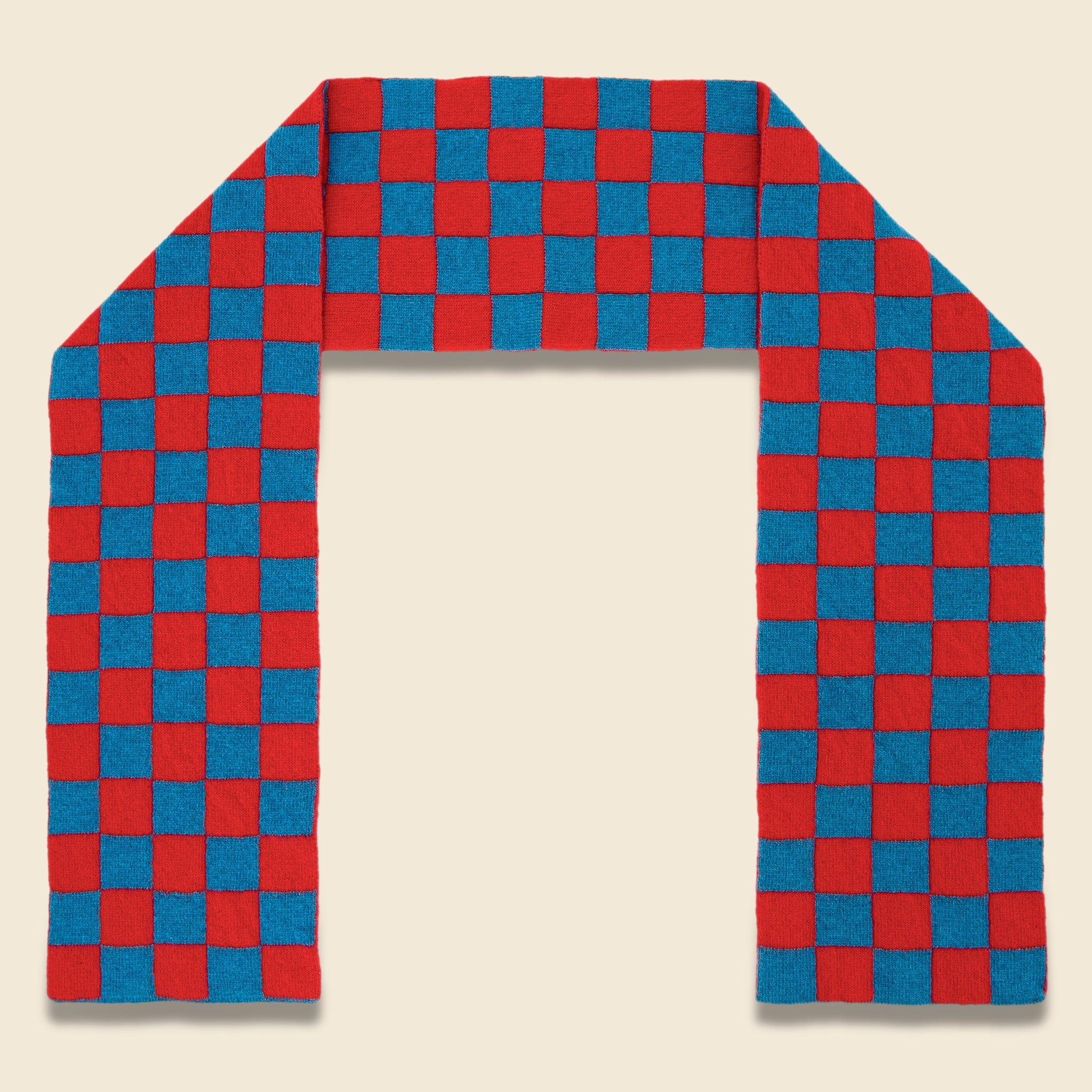 Small Check Scarf - Fiji/Poppy - Jo Gordon - STAG Provisions - Accessories - Scarves