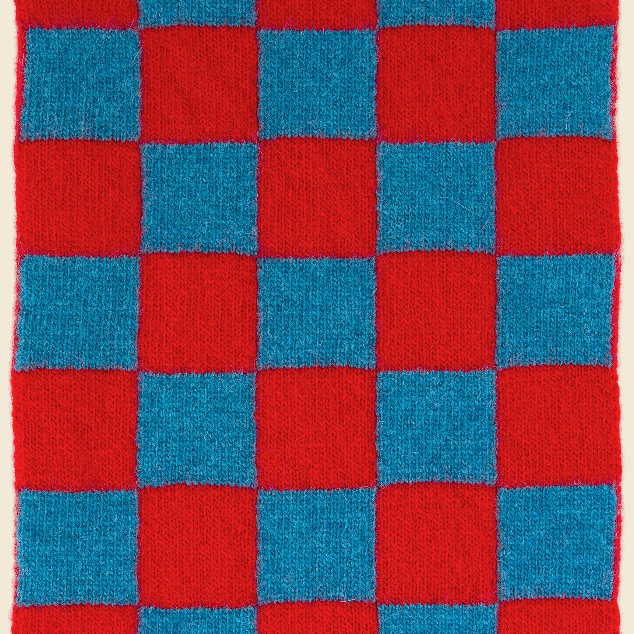 Small Check Scarf - Fiji/Poppy - Jo Gordon - STAG Provisions - Accessories - Scarves