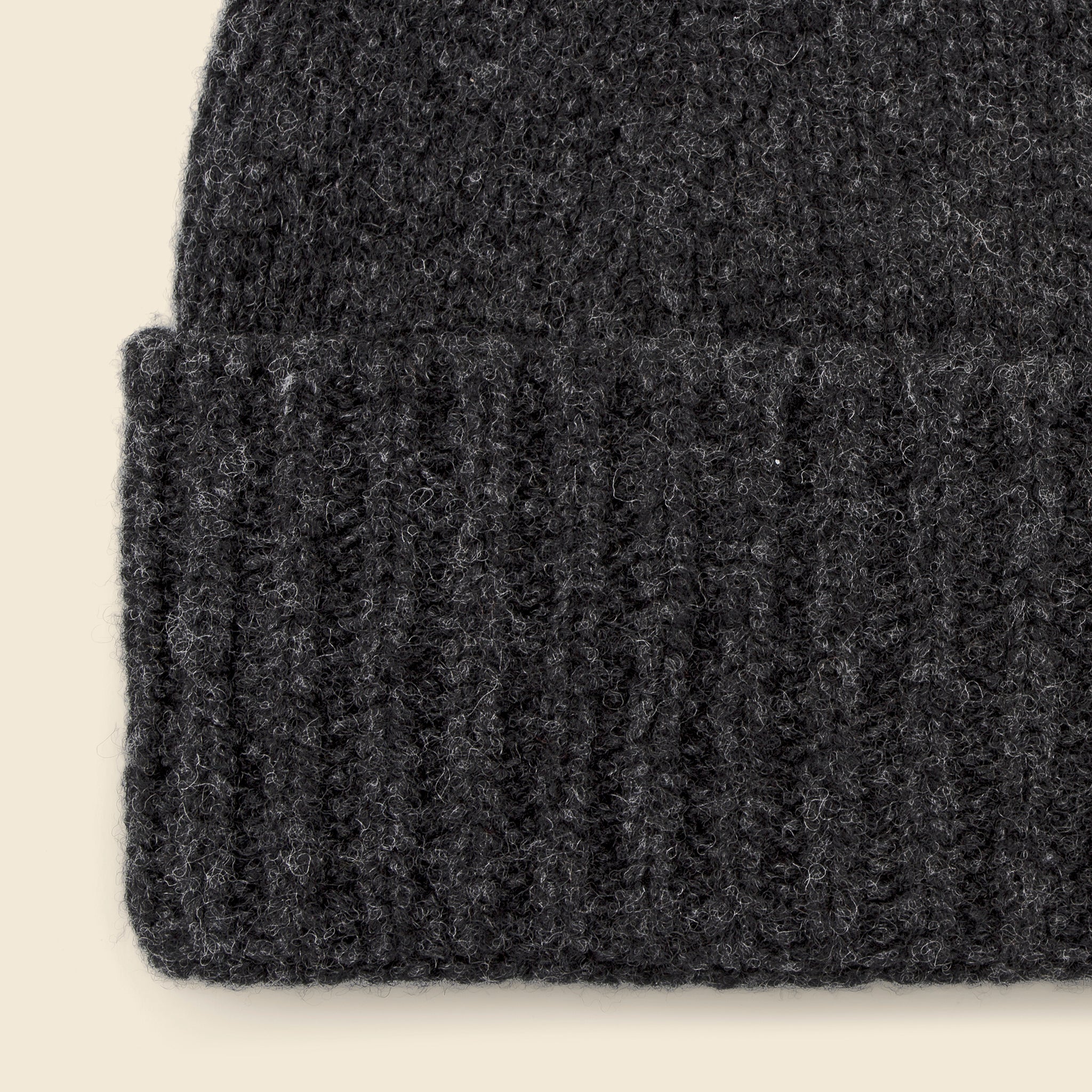 Plain Hat with Stripe Pompom - Charcoal - Jo Gordon - STAG Provisions - Accessories - Hats