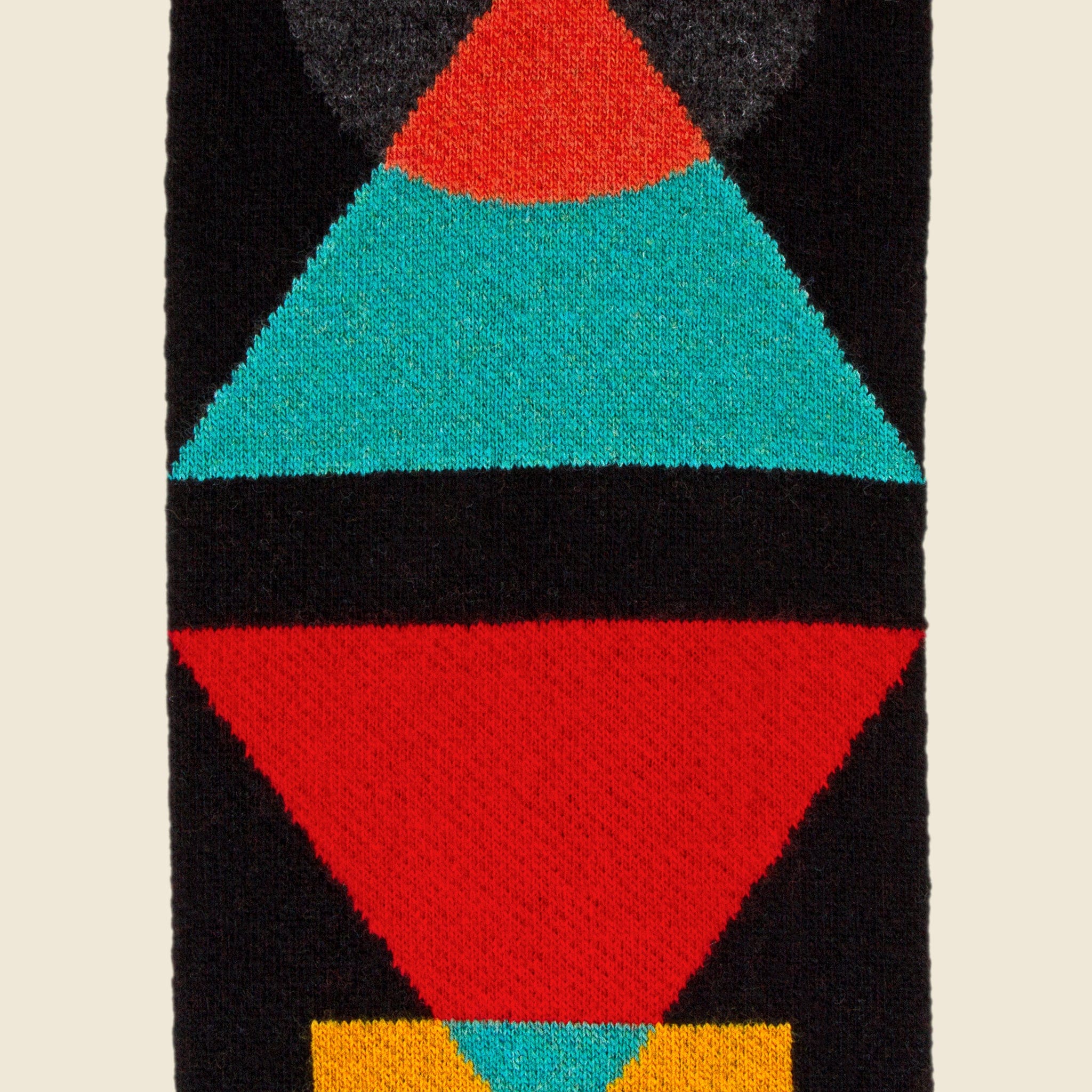 Small Geometric Shapes Scarf - Black - Jo Gordon - STAG Provisions - Accessories - Scarves