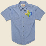 Embroidered Chambray Shirt - The Stars at Night - Jolly Knot Club - STAG Provisions - One & Done - Apparel