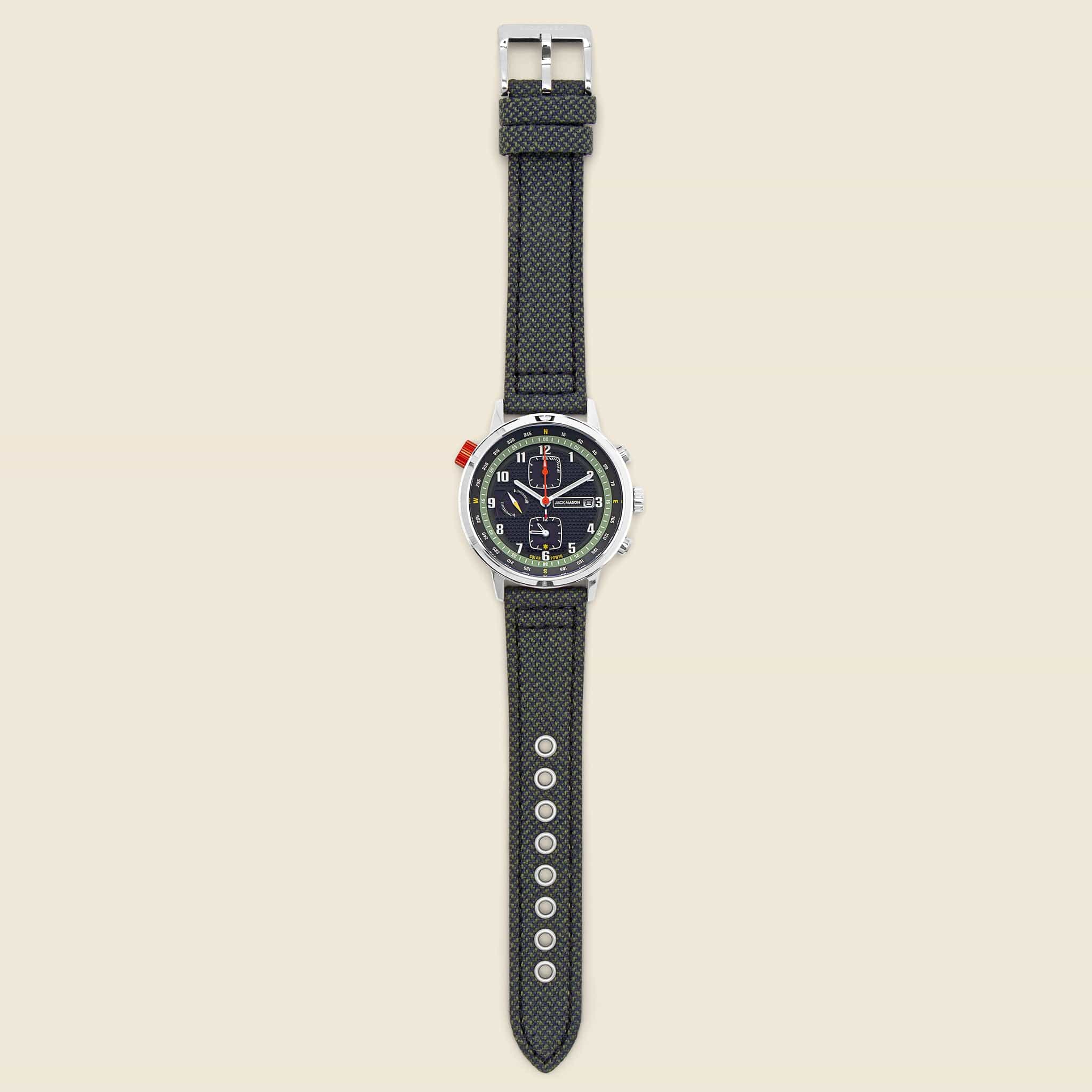 Solar Chronograph Watch 42MM - Green - Jack Mason - STAG Provisions - Accessories - Watches