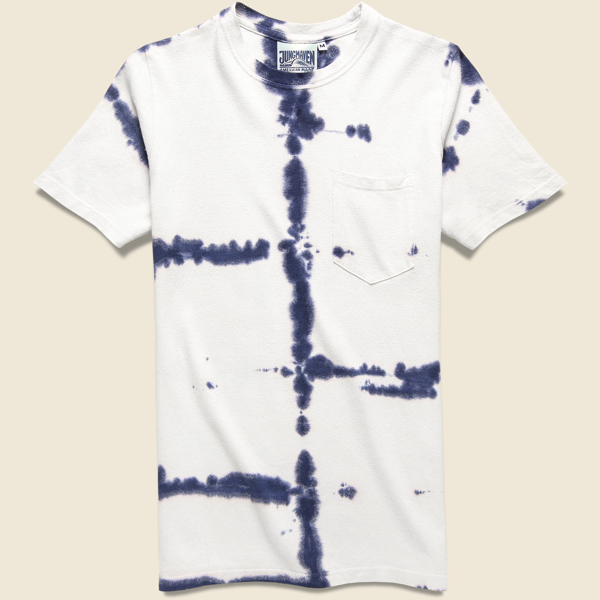 Baja Pocket Tee - Indigo Shibori Tie Dye - Jungmaven - STAG Provisions - Tops - S/S Tee