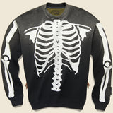 Kountry Bone Bivouac Fleecy Knit Sweatshirt - Black/Olive - Kapital - STAG Provisions - Tops - Fleece / Sweatshirt