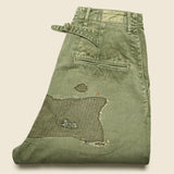Kountry Nime Katsuragi High Waisted Pants - Khaki - Kapital - STAG Provisions - Pants - Twill