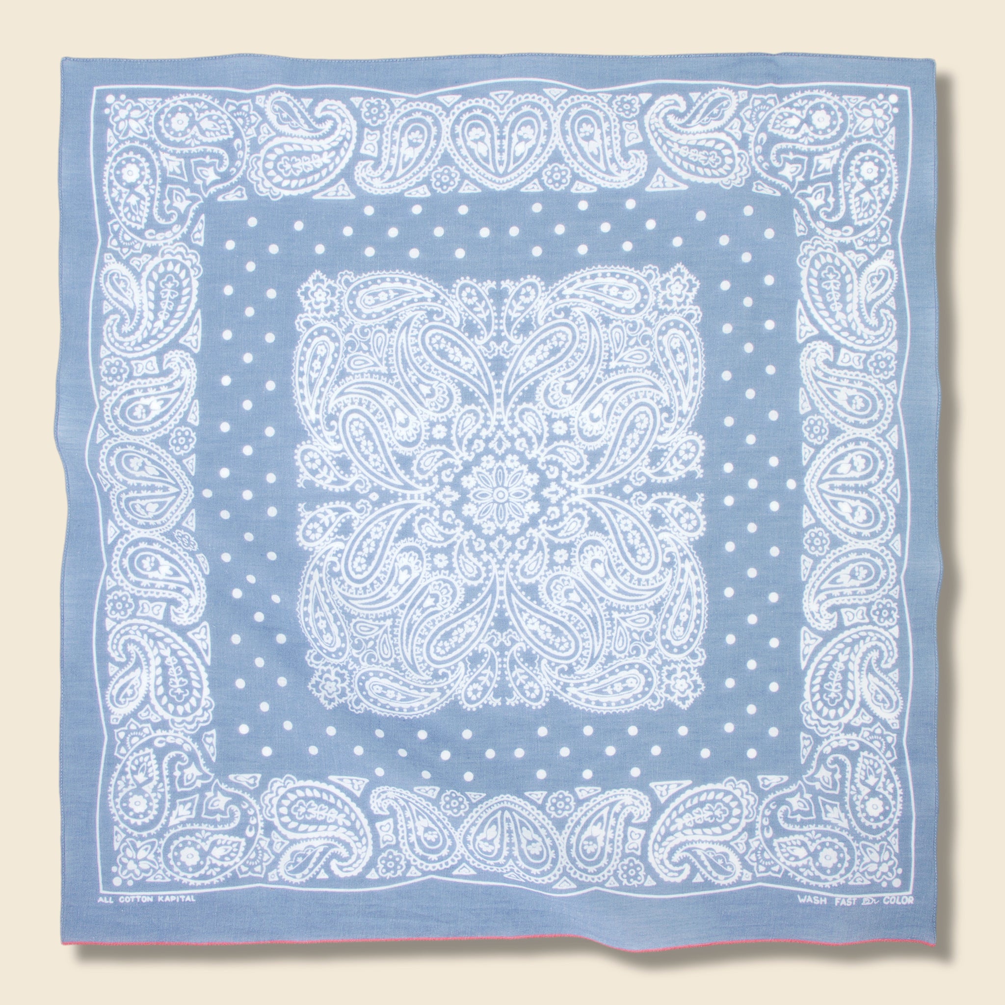Fastcolor Selvedge Bandana (TUNA DANCE) - Sax - Kapital - STAG Provisions - Accessories - Bandanas