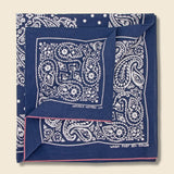 Fastcolor Selvedge Bandana (TUNA DANCE) - Navy - Kapital - STAG Provisions - Accessories - Bandanas