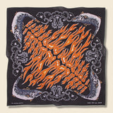 Fastcolor Selvedge Bandana (FIRE SALMON) - Black - Kapital - STAG Provisions - Accessories - Bandanas