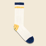 Ivy Smiley 72 Yarns Wool Socks - White - Kapital - STAG Provisions - Accessories - Socks