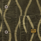 Corduroy DRUNK STRIPE CACTUS Coverall - Khaki - Kapital - STAG Provisions - Outerwear - Coat / Jacket