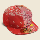 Bandana Patchwork Baseball Cap - Red - Kapital - STAG Provisions - Accessories - Hats