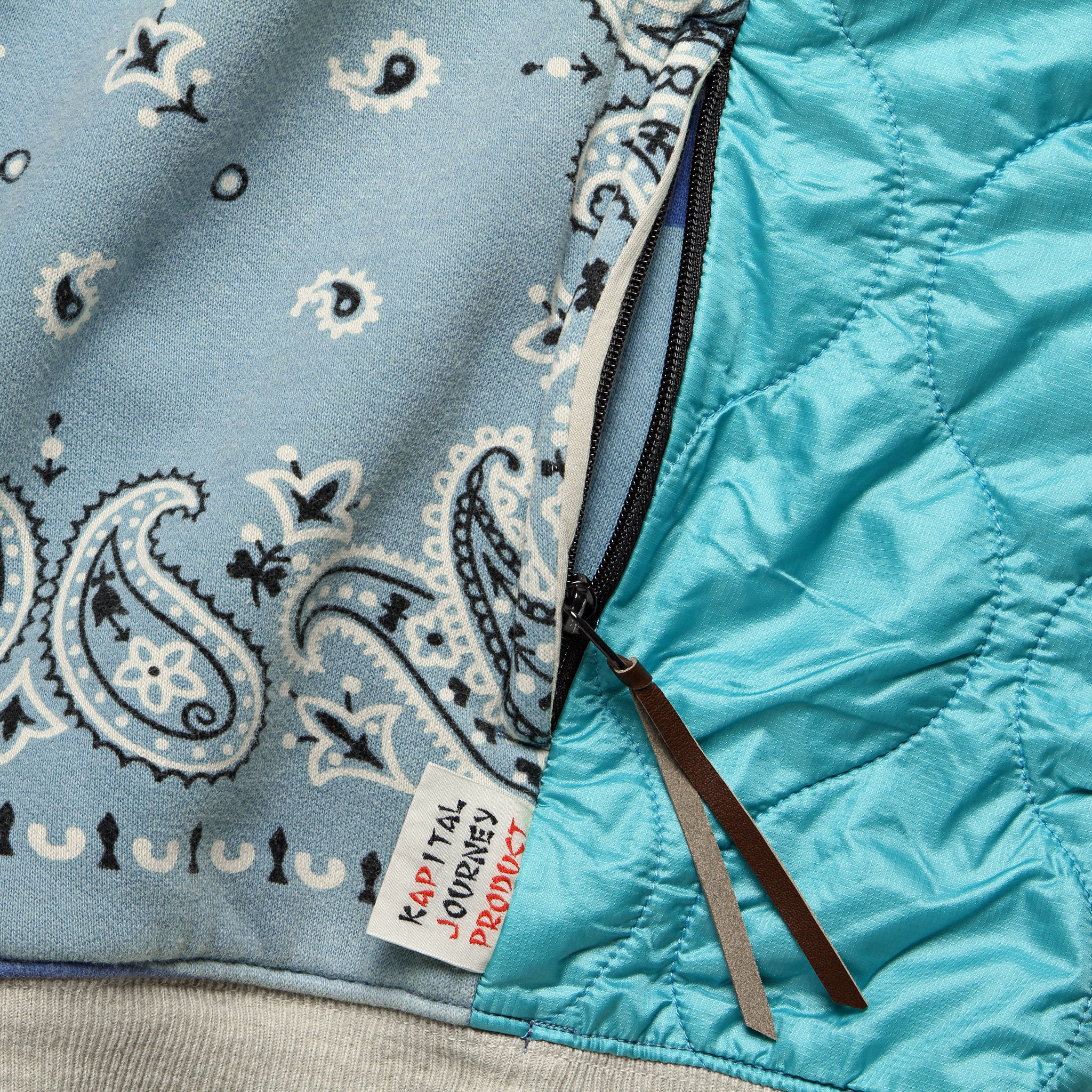 Bandana Bivouac Big Sweatshirt - Sax Blue - Kapital - STAG Provisions - Tops - Fleece / Sweatshirt