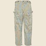 Linen Blues Hickoree Lumber Pants - Beige - Kapital - STAG Provisions - Pants - Twill
