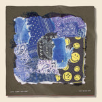 Smile Bandana Patchwork Selvedge Bandana - Khaki - Kapital - STAG Provisions - Accessories - Bandanas