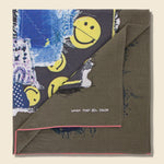 Smile Bandana Patchwork Selvedge Bandana - Khaki - Kapital - STAG Provisions - Accessories - Bandanas