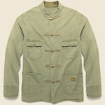 Herringbone Cotton KUNG FU Coverall Jacket - Khaki - Kapital - STAG Provisions - Outerwear - Coat / Jacket