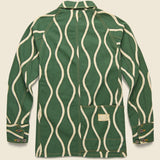 Canvas Drunken-Stripe Cactus Coverall Jacket - Green - Kapital - STAG Provisions - Outerwear - Coat / Jacket