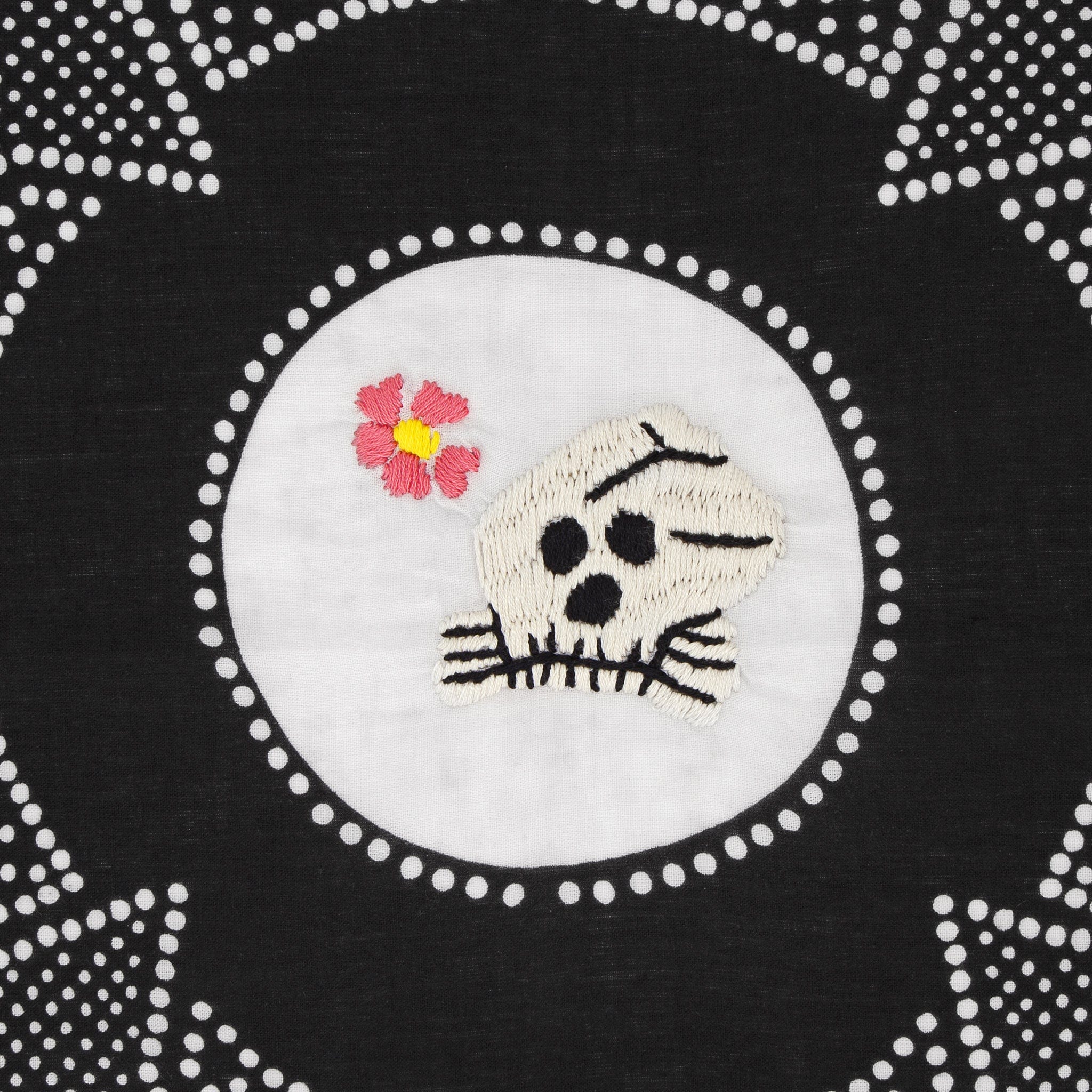 Vietnam Star Embroidered Bandana - Black - Kapital - STAG Provisions - Accessories - Bandanas