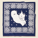 Lightning Dance Cat Selvedge Bandana - Navy - Kapital - STAG Provisions - Accessories - Bandanas