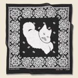 Lightning Dance Cat Selvedge Bandana - Black - Kapital - STAG Provisions - Accessories - Bandanas