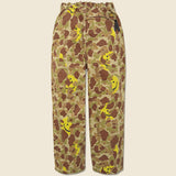 Happy Peek-A-Boo Camo Easy Pants - Beige Khaki - Kapital - STAG Provisions - Pants - Twill