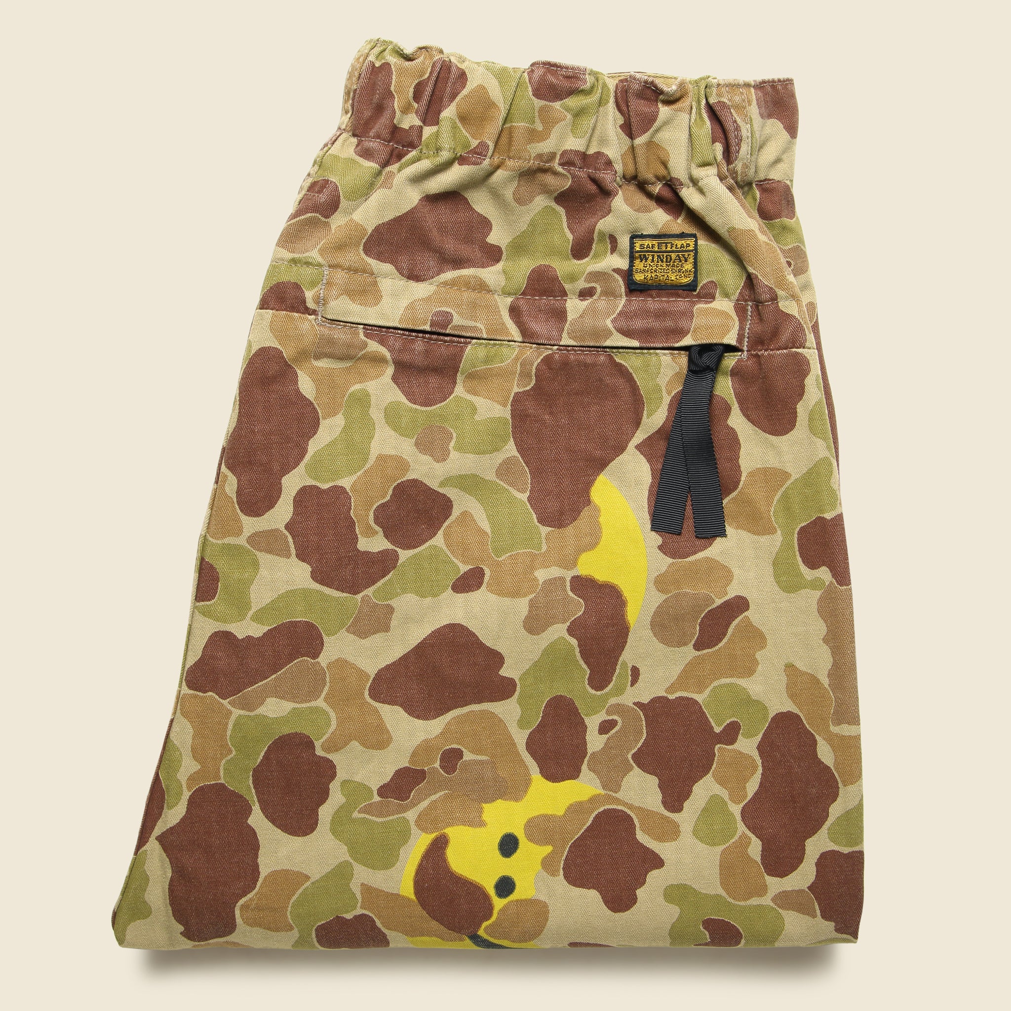 Happy Peek-A-Boo Camo Easy Pants - Beige Khaki - Kapital - STAG Provisions - Pants - Twill