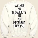 Coneybowy Moon Knit Crew Sweatshirt - White - Kapital - STAG Provisions - Tops - Fleece / Sweatshirt