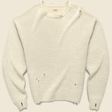 Rainbowy Patch Crew Sweater - Ecru - Kapital - STAG Provisions - Tops - Sweater