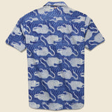 Lamar Shirt - Indigo Blockprint - Kardo - STAG Provisions - Tops - S/S Woven - Other Pattern