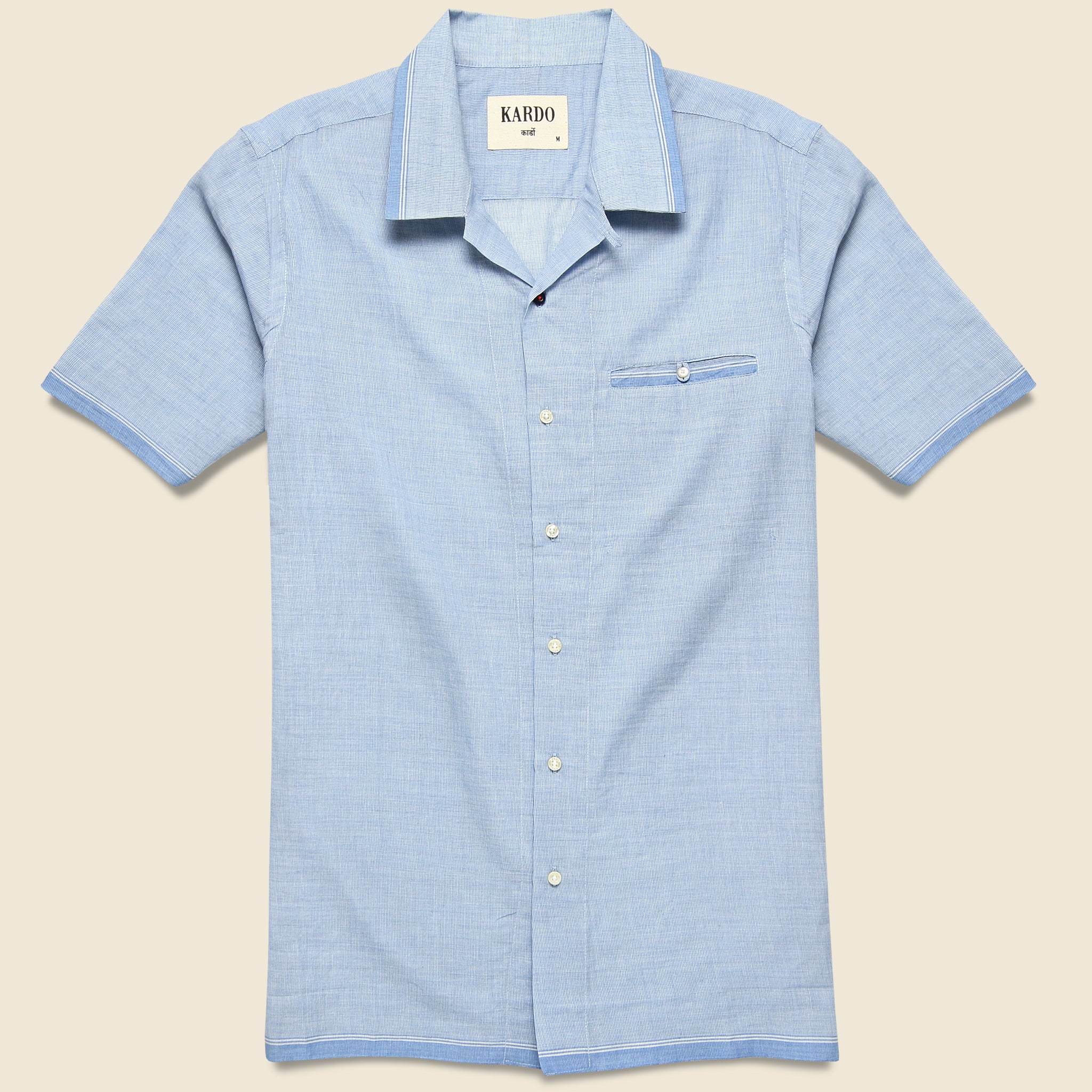 Kendrick Shirt - Sky - Kardo - STAG Provisions - Tops - S/S Woven - Solid