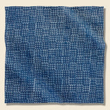 Geometric Squares Block Print Bandana - Blue - Kardo - STAG Provisions - Accessories - Bandanas