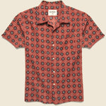 Mosaic Block Print Chintan Shirt - Red/Navy - Kardo - STAG Provisions - Tops - S/S Woven - Other Pattern