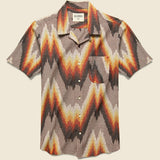 Lamar Ikat Shirt - Red/Orange - Kardo - STAG Provisions - Tops - S/S Woven - Other Pattern