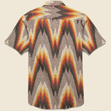 Lamar Ikat Shirt - Red/Orange - Kardo - STAG Provisions - Tops - S/S Woven - Other Pattern