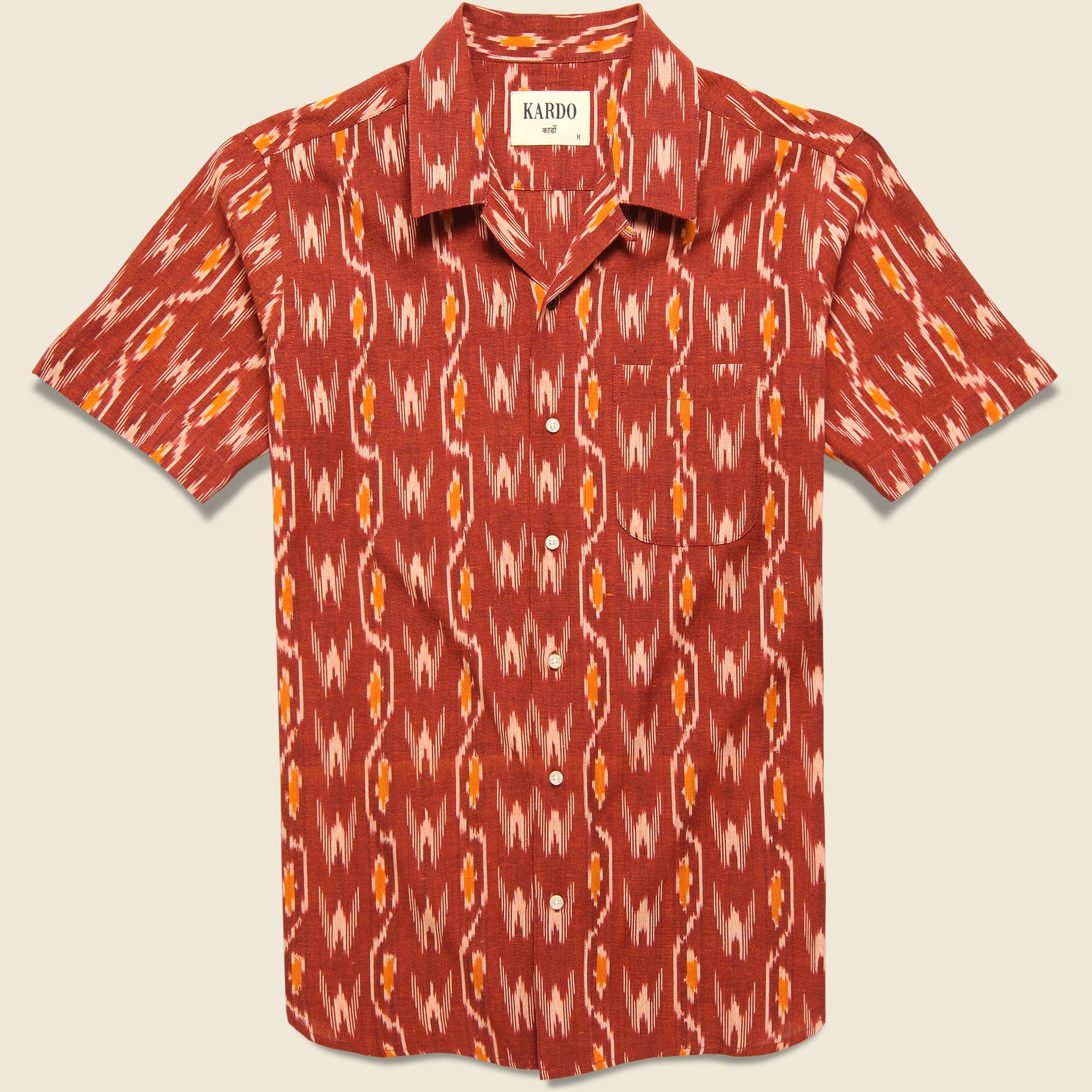 Lamar Ikat Shirt - Red - Kardo - STAG Provisions - Tops - S/S Woven - Other Pattern