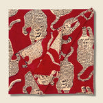 Block Print Tiger Bandana  - Red - Kardo - STAG Provisions - Accessories - Bandanas