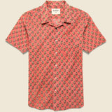 Lamar Block Print Floral Shirt - Pink - Kardo - STAG Provisions - Tops - S/S Woven - Floral