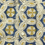 Chintan Block Print Daisy Shirt - Gold/Indigo - Kardo - STAG Provisions - Tops - S/S Woven - Other Pattern