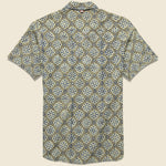 Lamar Block Print Tile Shirt - Grey/Blue - Kardo - STAG Provisions - Tops - S/S Woven - Other Pattern