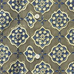 Lamar Block Print Tile Shirt - Grey/Blue - Kardo - STAG Provisions - Tops - S/S Woven - Other Pattern