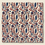 Floral Vine Block Print Bandana - White/Red/Blue - Kardo - STAG Provisions - Accessories - Bandanas