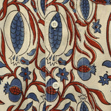 Chintan Floral Vine Block Print Shirt - White/Red/Blue - Kardo - STAG Provisions - Tops - S/S Woven - Floral