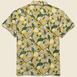 Chintan Floral Leaf Block Print Shirt - Gold/Green - Kardo - STAG Provisions - Tops - S/S Woven - Floral