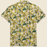 Chintan Floral Leaf Block Print Shirt - Gold/Green - Kardo - STAG Provisions - Tops - S/S Woven - Floral