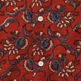 Chintan Ajrakh Floral Block Print Shirt - Red/Blue - Kardo - STAG Provisions - Tops - S/S Woven - Floral