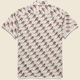 Chintan Bird Block Print Shirt - Grey - Kardo - STAG Provisions - Tops - S/S Woven - Other Pattern