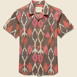 Lamar Handloom Ikat Shirt - Brown/Pink - Kardo - STAG Provisions - Tops - S/S Woven - Other Pattern